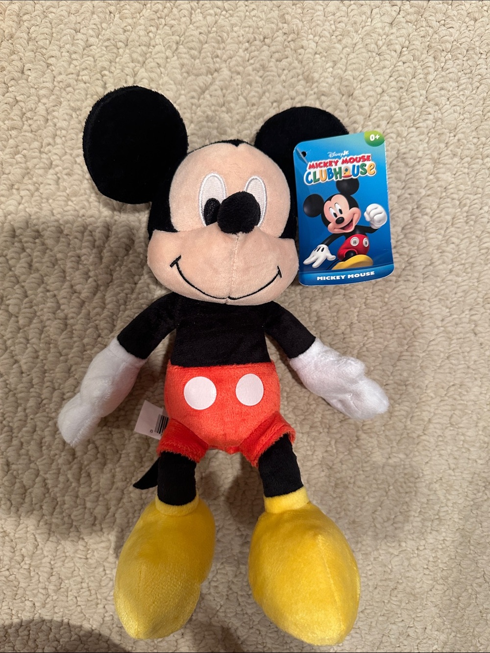 Disney Mickey Mouse Plush - Black, Red, White, Yellow